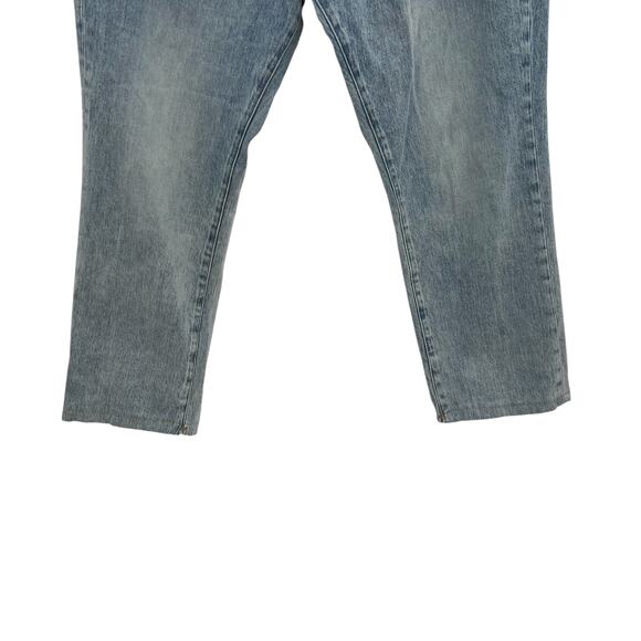 Good American Good Boy Jeans with Pleats Shadow Pocket Blue Size 15 33 - Picture 6 of 12